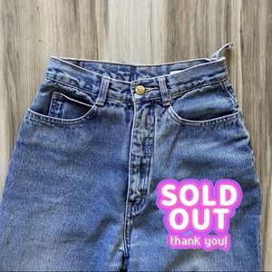 SOLD!Vintage high rise blue Denim jeans